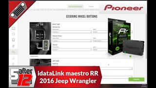 iDatalink Maestro RR  Programming for Pioneer AVHW4500NEX  2016 Jeep Wrangler [upl. by Ihc859]