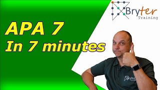 APA 7 in 7 minutes [upl. by Vina]