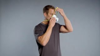 How to wear a dust mask  tutorial  FFP3 mask uvex 7333 English [upl. by Erickson611]