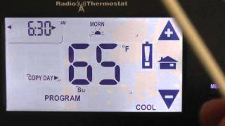 Manually Programming The Termostat [upl. by Jen]