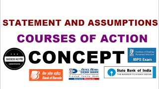 STATEMENT AND ASSUMPTIONS  cause and effect  courses of action [upl. by Lowenstein]