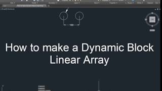 AutoCAD How to make a Dynamic Block Linear Array [upl. by Earleen]