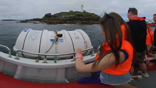 VR180 3D BOAT TRIP TO GODREVY LIGHTHOUSE JULY 2024 [upl. by Loyce]