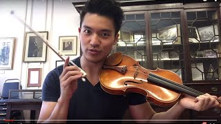 Masterclass with Ray Chen Upbow staccato [upl. by Berlinda893]