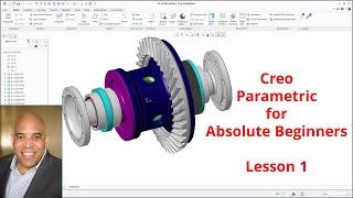 Creo Parametric  Absolute Beginners Lesson 1 Tutorial  Opening Models and Spin Pan amp Zoom [upl. by Ydnagrub826]