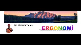 30 ERGONOMİ Dr Tevfik ÜNALDI [upl. by Dnaleel]