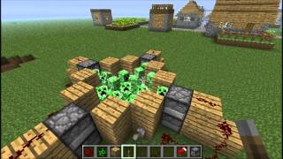 Minecraft 10 ways to kill a creeper [upl. by Noraha186]