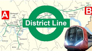 District Line Full Journey Ealing Broadway to Upminster [upl. by Lateh]