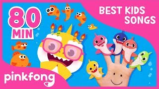 If Sharks Are Happy and more  Compilation  Baby Shark  Pinkfong Songs for Children [upl. by Nilats]