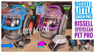 Bissell Little Green Pro 3194 vs Bissell Spot Clean Pet Pro 2458 Carpet Spot Cleaner Best One [upl. by Ashok]