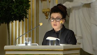 Nobel Lecture Olga Tokarczuk Nobel Prize in Literature 2018 [upl. by Ivens]