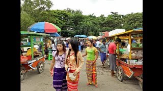 Myanmar Culture and Traditional  National Race Villages in Yangon [upl. by Sitoel]