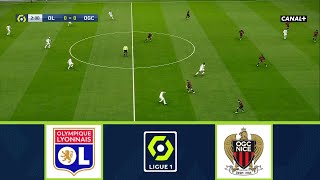 OLYMPIQUE LYONNAIS VS OGC NICE  LIGUE 1 UBER EATS 20232024  FOOTBALL LIFE 2023 [upl. by Lossa]