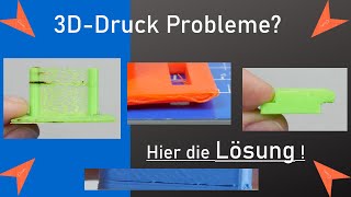 3D Drucker Probleme Lösungen  Druckbetthaftung Kalibrieren Extruder [upl. by Nnor]