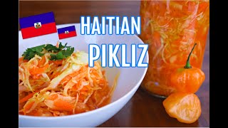 How to make Haitian PIKLIZ  Delicious and easy condiment [upl. by Yeroc922]