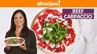 How to Make Beef Carpaccio  Get Cookin  Allrecipes [upl. by Corneille453]