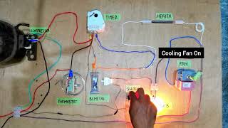 Double Door Refrigerator Wiring Diagram  no frost refrigerator [upl. by Hellman]