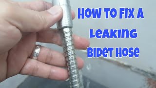 How to Fix Leaking Bidet Hose  DIY kuyaNeilsvlog [upl. by Miriam]