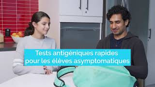 Tests antigéniques rapides pour les élèves asymptomatiques [upl. by Cr]