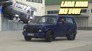 LADA NIVA SWAP M3 E46 PURE SOUND amp DONUTS [upl. by Nimrac217]