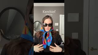 Styling a Silk Head Scarf Kerchief Style [upl. by Ellersick378]