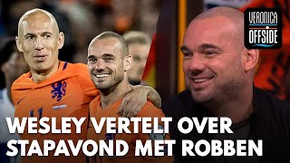 Wesley vertelt anekdote over stapavond met Robben Dat vind ik het mooie van deze man [upl. by Anaul]