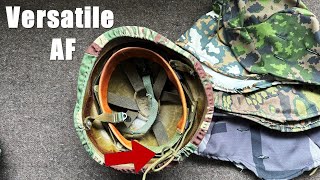 Attaching Helmet Cover With Drawstring Method for Nice Tight Fit on a PASGT [upl. by Conner]