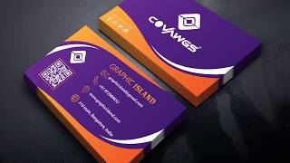 Visiting Card Design in Illustrator cc  Business Card Design Tutorial [upl. by Dearman537]