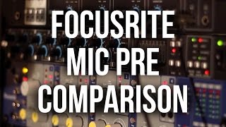 Focusrite Preamps LS56 vs Octopre MKII Dyn vs ISA 428 MKII [upl. by Leahcimnaj]