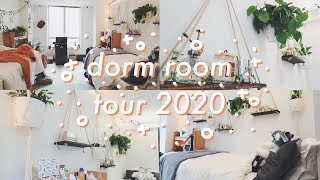 🛏 college dorm room tour 2020  freshman  northeastern university 🐾 [upl. by Suoicerpal]