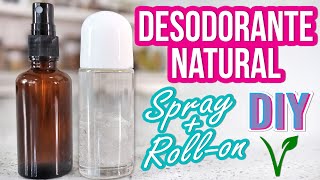 DESODORANTE NATURAL EN SPRAY Y ROLLON  CON PIEDRA DE ALUMBRE  DIY  ZERO WASTE  Mixi [upl. by Marillin]