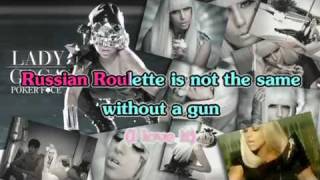 Lady Gaga  POKER FACE instrumentalkaraoke with LYRICS [upl. by Eatnhoj568]