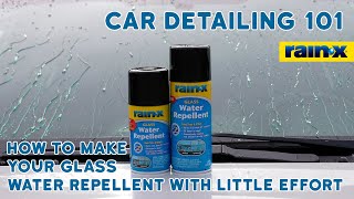 How to Make Your Windshield Repel Rain  RainX Glass Water Repellent Aerosolquot [upl. by Eelrihs]