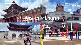 Gyeongbokgung Palace  Changing of Royal Palace Guards Ceremony  Gwanghwamun Square [upl. by Garratt547]