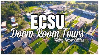 ECSU VIKING TOWER DORM ROOM TOURS RESIDENCE HALL  PT 1  CAMILLE DEADRA [upl. by Favianus]