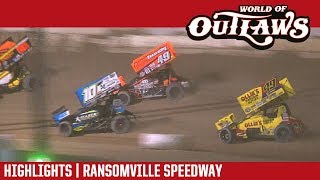 World of Outlaws Craftsman Sprint Cars Ransomville Speedway October 16 2017  HIGHLIGHTS [upl. by Oinotnanauj]