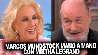 ¡Marcos Mundstock con Mirtha Legrand en un mano a mano imperdible [upl. by Reinar729]