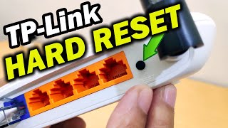 Reset TPLink TLWR841N Router to Factory Defaults Settings [upl. by Tnilc]