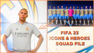 How To Install FIFA 23 Icons amp Heroes Squad File For PC [upl. by Ynatterb396]