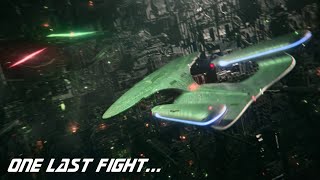 The EnterpriseD vs The Borg  one last time [upl. by Birkle]