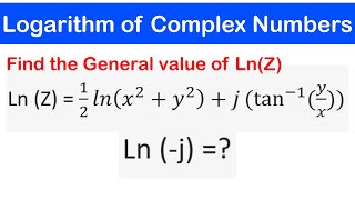 08  Logarithm of Complex Numbers 1 [upl. by Wrightson]