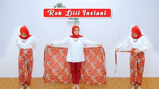 TUTORIAL CARA MEMAKAI ROK LILIT INSTANT  SIMPEL DAN GAMPANG BANGET [upl. by Nnorahs950]