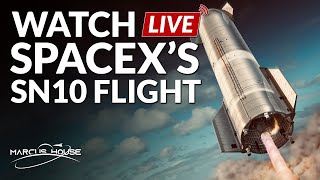 SpaceX live stream of Starship SN10 flight [upl. by Anaul]