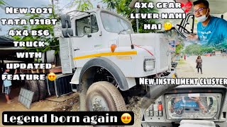 New 2021 Tata 1218 T 4x4 bs6 heavy duty truck full detail review  Is it better then 1212 4x4 [upl. by Melisande486]