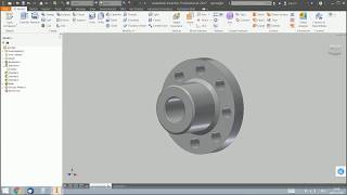 Autodesk Inventor  Proste Tutoriale  Półwidok półprzekrój [upl. by Saberio]