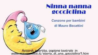 Ninna nanna gocciolina  canzone per bambini [upl. by Leasim]