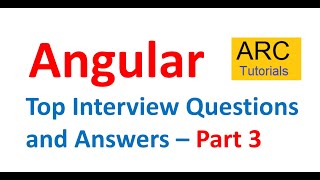 Angular Interview Question and Answers  Part 3 [upl. by Gwennie]