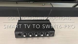 Sound Town SWM16PRO™ Karaoke Mixer System  How to connect to a digital optical Toslink device [upl. by Florida]