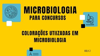 Aula 2  Colorações utilizadas em Microbiologia [upl. by Arakihc]