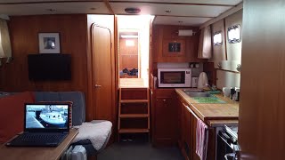 Full Liveaboard Boat Tour  Colvic Watson 34 quotBalooquot Part One  Inside [upl. by Gnuj]